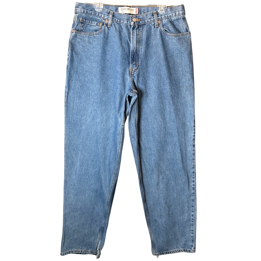 Levis 560 Comfort Fit Jeans Mens 36x33 Blue Denim Loose Workwear 90s Skate